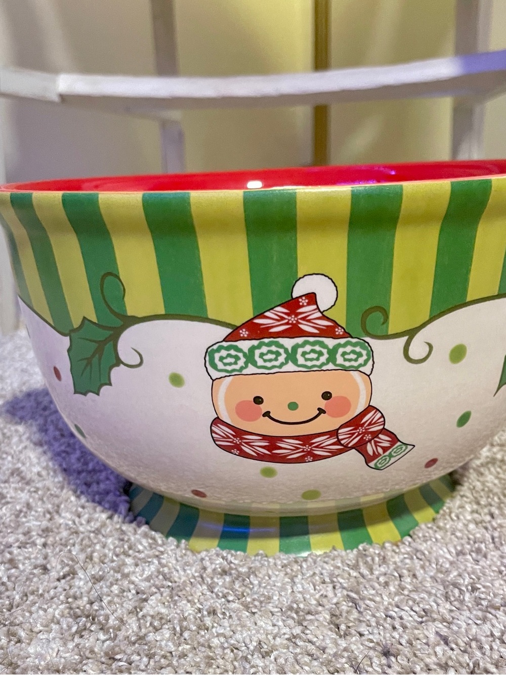 Temptations Christmas 4 Mixing Bowls Winter Whimsy Nesting Bowl Set